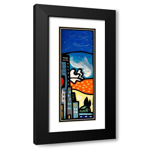 Quando soffia il vento III Black Modern Wood Framed Art Print with Double Matting by Wallas