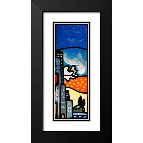 Quando soffia il vento III Black Modern Wood Framed Art Print with Double Matting by Wallas