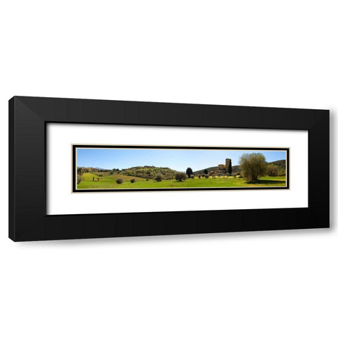 Abbazia di S. Antimo-Val d Orcia-Tuscany Black Modern Wood Framed Art Print with Double Matting by Pangea Images