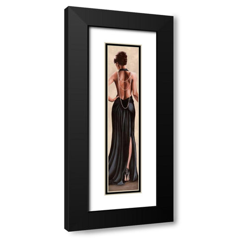 Soiree Black Modern Wood Framed Art Print with Double Matting by Duval, Sonya