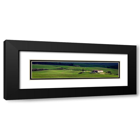 A villa in Tuscany Black Modern Wood Framed Art Print with Double Matting by Ratsenskiy, Vadim