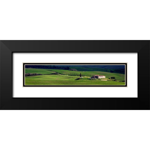 A villa in Tuscany Black Modern Wood Framed Art Print with Double Matting by Ratsenskiy, Vadim