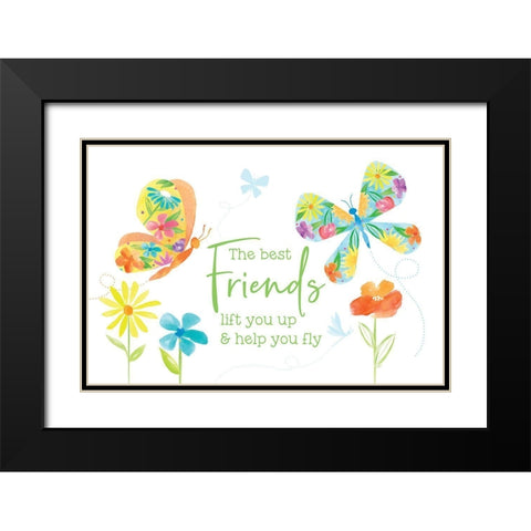 Dreams Take Flight on White IV Black Modern Wood Framed Art Print with Double Matting by Reed, Tara