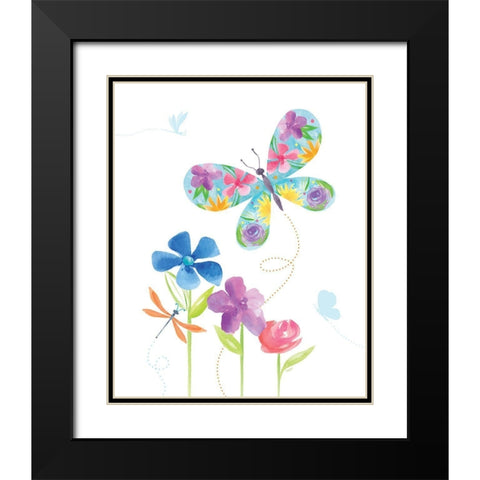 Dreams Take Flight on White VII Black Modern Wood Framed Art Print with Double Matting by Reed, Tara