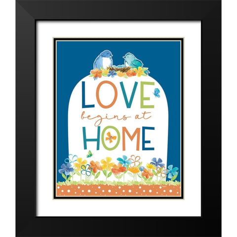 Happy at Home XXI Black Modern Wood Framed Art Print with Double Matting by Reed, Tara