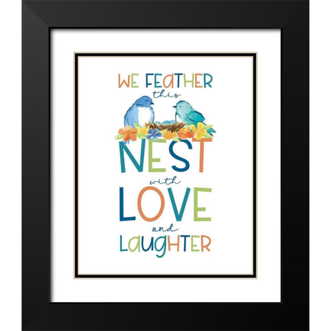 Happy at Home XXV Black Modern Wood Framed Art Print with Double Matting by Reed, Tara