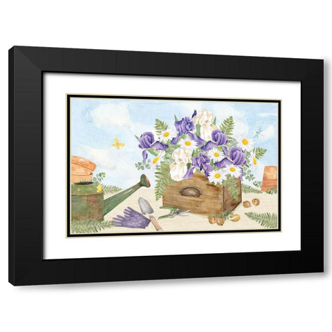 In My Garden IV Black Modern Wood Framed Art Print with Double Matting by Reed, Tara