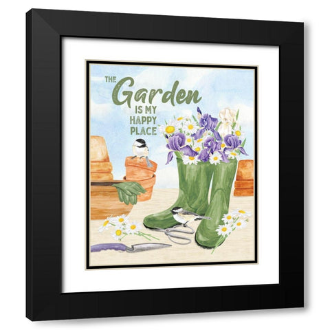 In My Garden XVI Black Modern Wood Framed Art Print with Double Matting by Reed, Tara