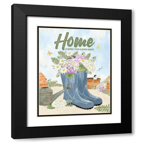 In My Garden XVII Black Modern Wood Framed Art Print with Double Matting by Reed, Tara