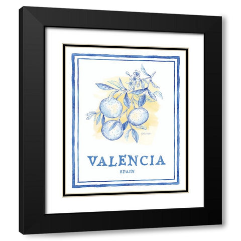 Mediterranean Breezes VII Black Modern Wood Framed Art Print with Double Matting by Coulter, Cynthia