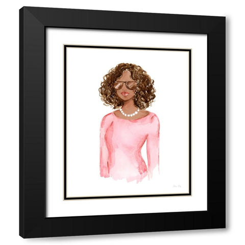 My Kind of Beautiful XV Black Modern Wood Framed Art Print with Double Matting by Fay, Elena