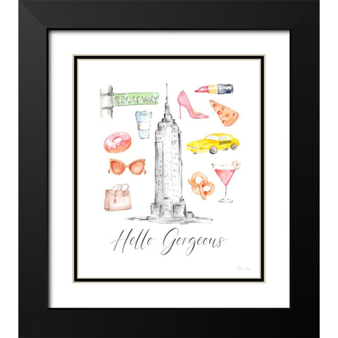 My Kind of Beautiful XXV Black Modern Wood Framed Art Print with Double Matting by Fay, Elena