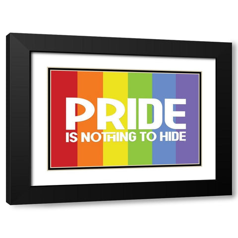 Pride Gnomes XIII Black Modern Wood Framed Art Print with Double Matting by Reed, Tara