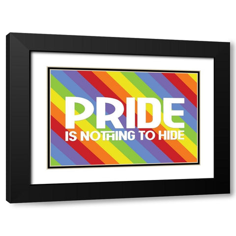 Pride Gnomes XVI Black Modern Wood Framed Art Print with Double Matting by Reed, Tara