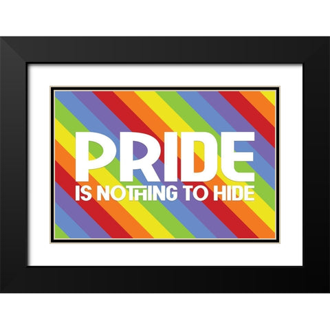 Pride Gnomes XVI Black Modern Wood Framed Art Print with Double Matting by Reed, Tara