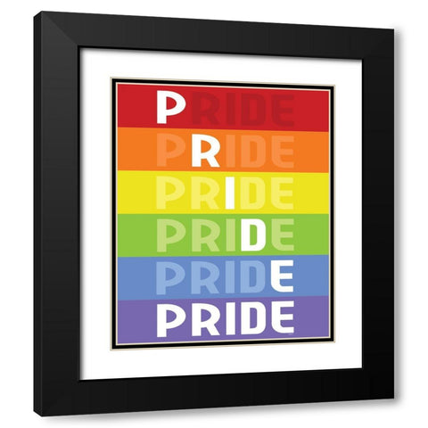 Pride Gnomes XVII Black Modern Wood Framed Art Print with Double Matting by Reed, Tara