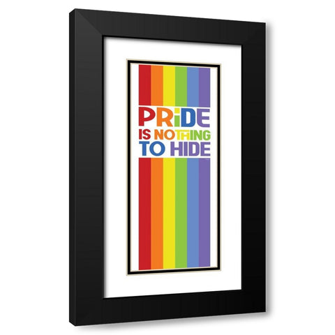 Pride Gnomes XXVI Black Modern Wood Framed Art Print with Double Matting by Reed, Tara