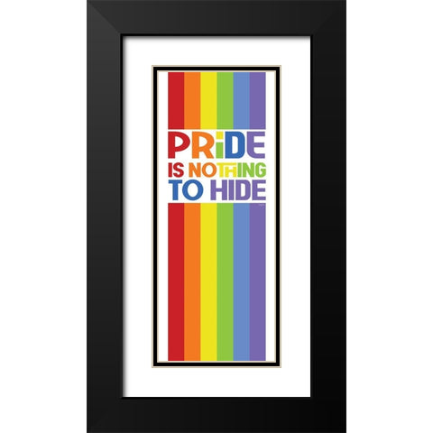 Pride Gnomes XXVI Black Modern Wood Framed Art Print with Double Matting by Reed, Tara