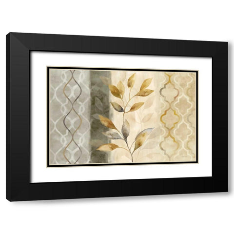 Majestic Leaves Landscape Black Modern Wood Framed Art Print with Double Matting by Coulter, Cynthia