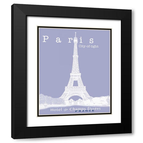 Travel Posters I  Black Modern Wood Framed Art Print with Double Matting by Cusson, Marie Elaine