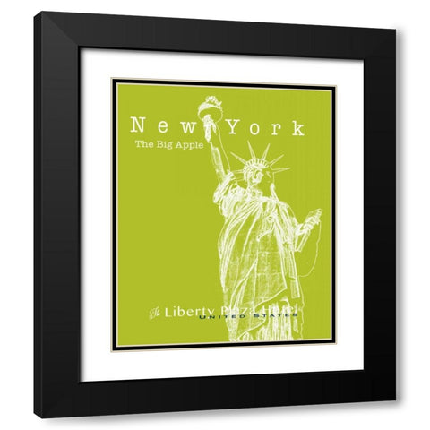 Travel Posters II  Black Modern Wood Framed Art Print with Double Matting by Cusson, Marie Elaine