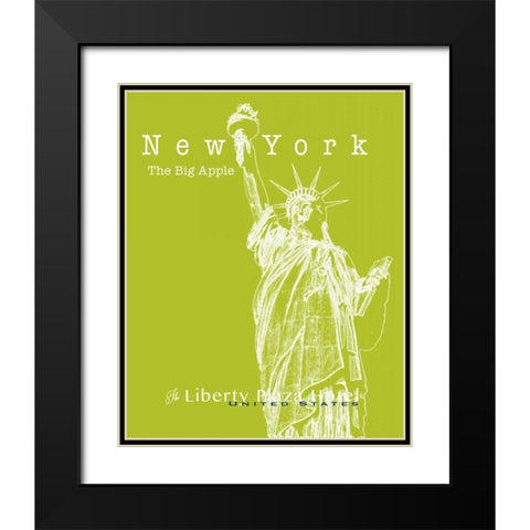 Travel Posters II  Black Modern Wood Framed Art Print with Double Matting by Cusson, Marie Elaine