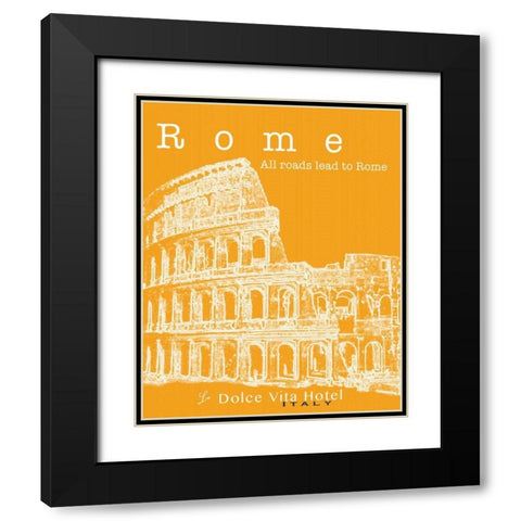 Travel Posters III  Black Modern Wood Framed Art Print with Double Matting by Cusson, Marie Elaine