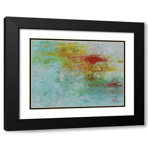 Lush Sunset  Black Modern Wood Framed Art Print with Double Matting by Elaine-Cusson, Marie
