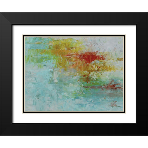Lush Sunset  Black Modern Wood Framed Art Print with Double Matting by Elaine-Cusson, Marie