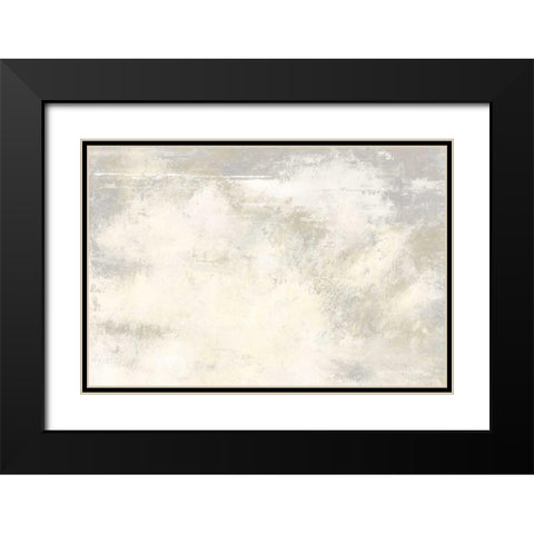 Ivory Garden  Black Modern Wood Framed Art Print with Double Matting by Cusson, Marie Elaine