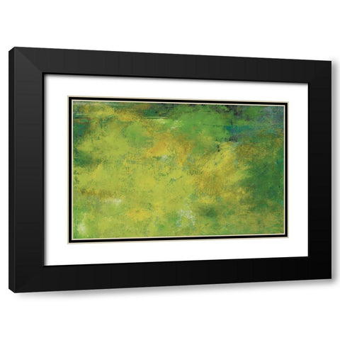 Rising Grace Greenery Black Modern Wood Framed Art Print with Double Matting by Cusson, Marie Elaine