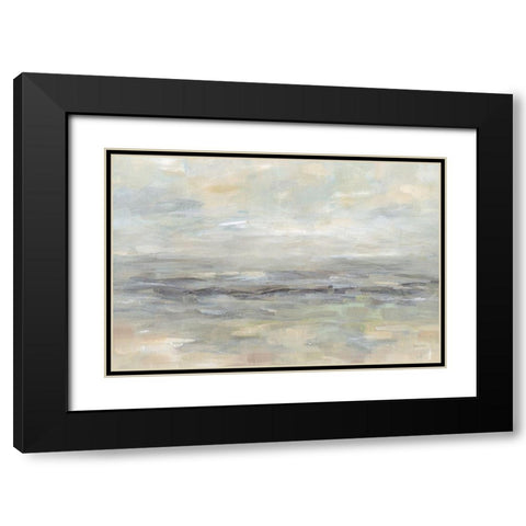 Stormy Grey Landscape Black Modern Wood Framed Art Print with Double Matting by Coulter, Cynthia