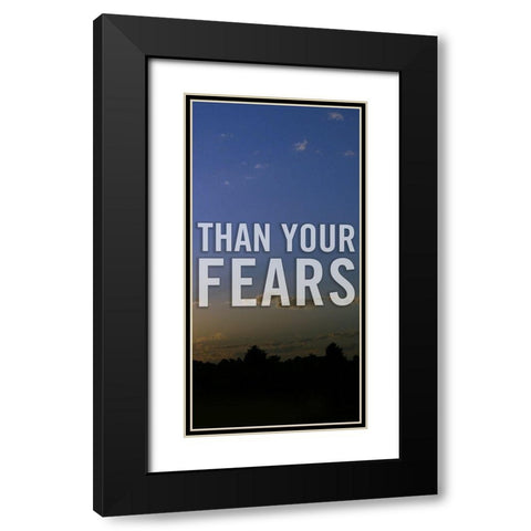 Let Your Faith Panel C Black Modern Wood Framed Art Print with Double Matting by Tyrrell, Lu Anne