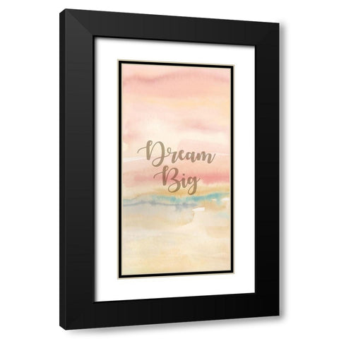 Dream Big Panel A Black Modern Wood Framed Art Print with Double Matting by Coulter, Cynthia