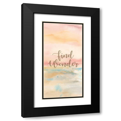 Dream Big Panel B Black Modern Wood Framed Art Print with Double Matting by Coulter, Cynthia