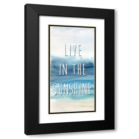 Live in the Sunshine Panel A Black Modern Wood Framed Art Print with Double Matting by Coulter, Cynthia