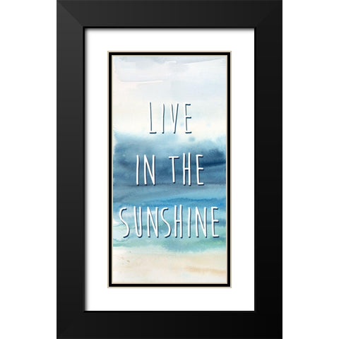 Live in the Sunshine Panel A Black Modern Wood Framed Art Print with Double Matting by Coulter, Cynthia
