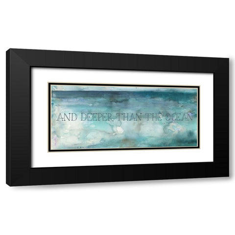 Breath Love  Black Modern Wood Framed Art Print with Double Matting by Tre Sorelle Studios