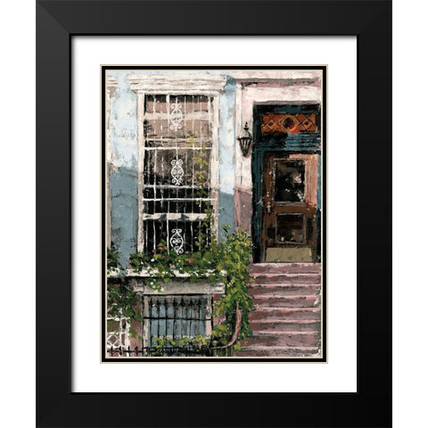 New York Neighborhood I Black Modern Wood Framed Art Print with Double Matting by Cusson, Marie Elaine