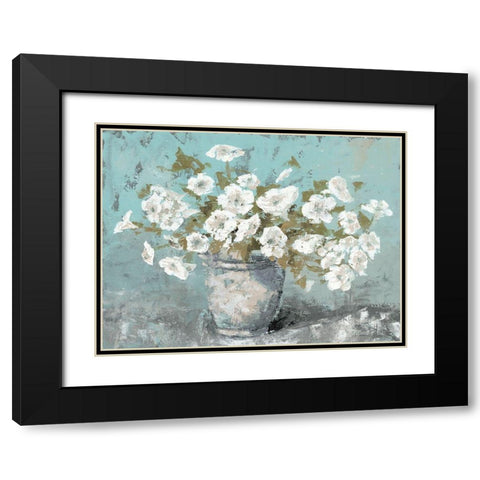 Morning Blossom Still Life Black Modern Wood Framed Art Print with Double Matting by Cusson, Marie Elaine