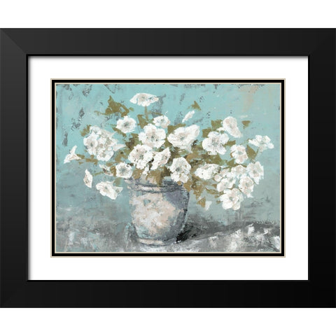 Morning Blossom Still Life Black Modern Wood Framed Art Print with Double Matting by Cusson, Marie Elaine