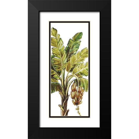 Tropical Palm Paradise II Black Modern Wood Framed Art Print with Double Matting by Tre Sorelle Studios