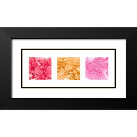 Bright Mineral Abstracts Panel II 3 across Black Modern Wood Framed Art Print with Double Matting by Reed, Tara