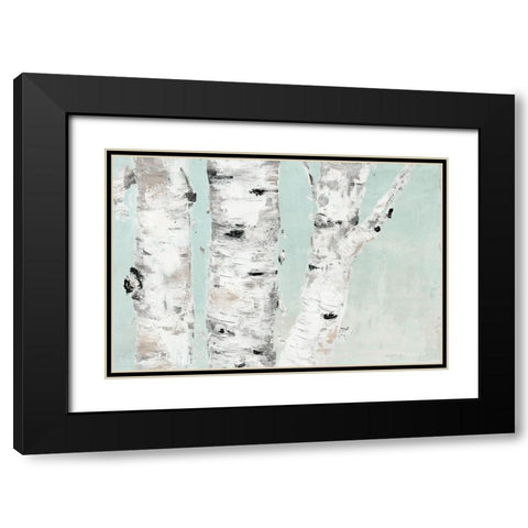 Birch Tree Close Up Black Modern Wood Framed Art Print with Double Matting by Cusson, Marie-Elaine