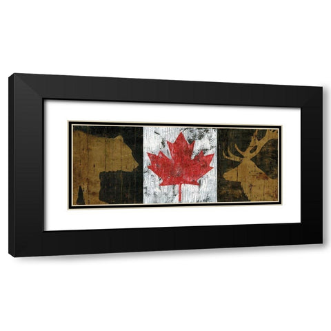 Canada Trio Panel I Black Modern Wood Framed Art Print with Double Matting by Cusson, Marie-Elaine