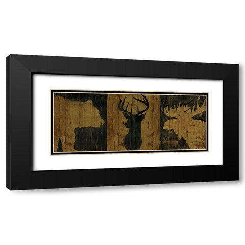 Canada Trio Panel II Black Modern Wood Framed Art Print with Double Matting by Cusson, Marie-Elaine