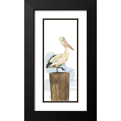 Birds of the Coast Panel III Black Modern Wood Framed Art Print with Double Matting by Reed, Tara