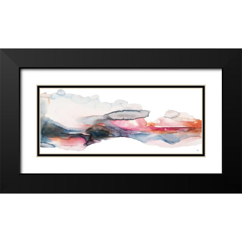 Rain on Sunset Black Modern Wood Framed Art Print with Double Matting by Bijou, Andrea
