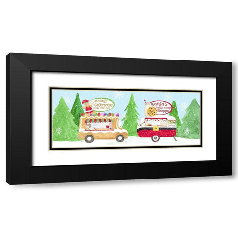 Food Cart Christmas panel II Black Modern Wood Framed Art Print with Double Matting by Reed, Tara