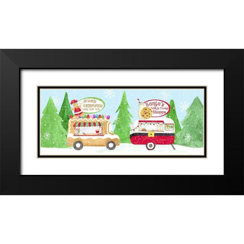 Food Cart Christmas panel II Black Modern Wood Framed Art Print with Double Matting by Reed, Tara